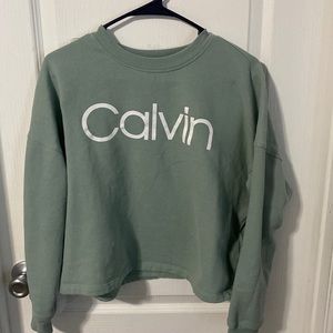 Sage green Calvin Klein crewneck